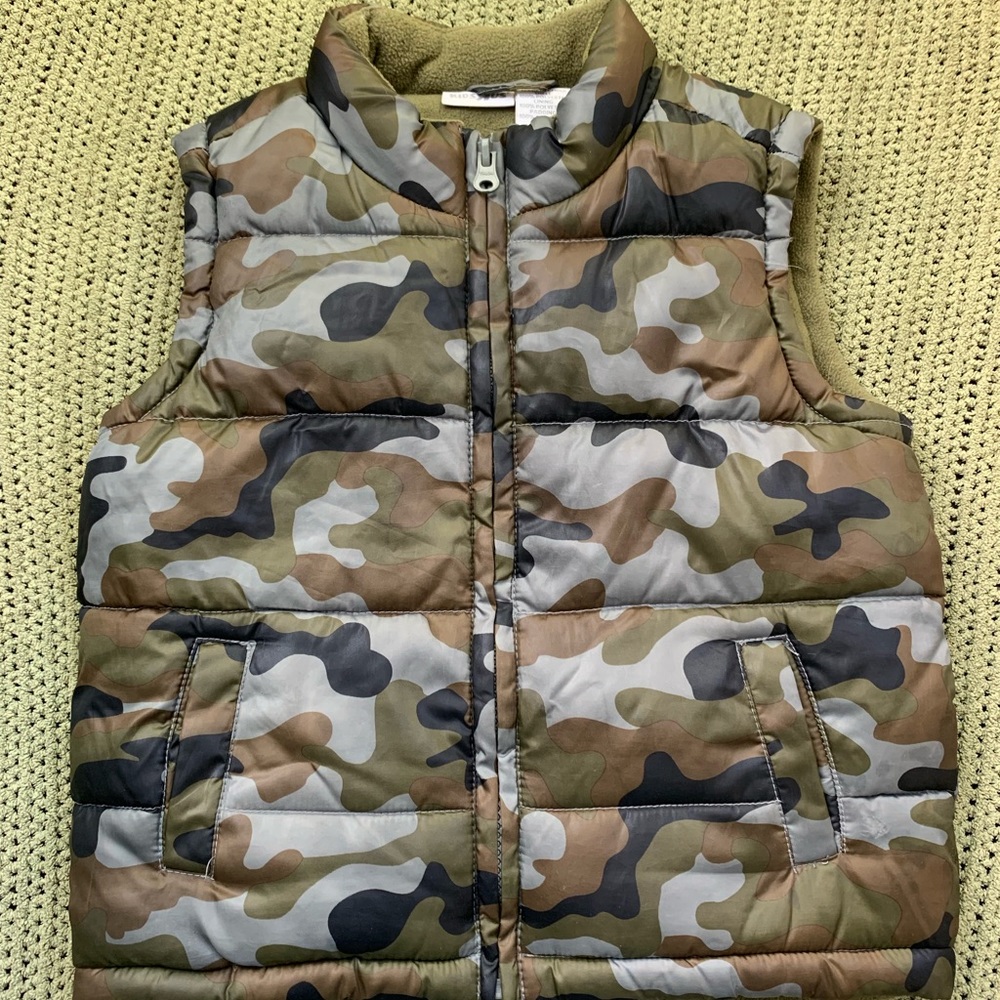 KidsRUs Camo Fleece Puffer